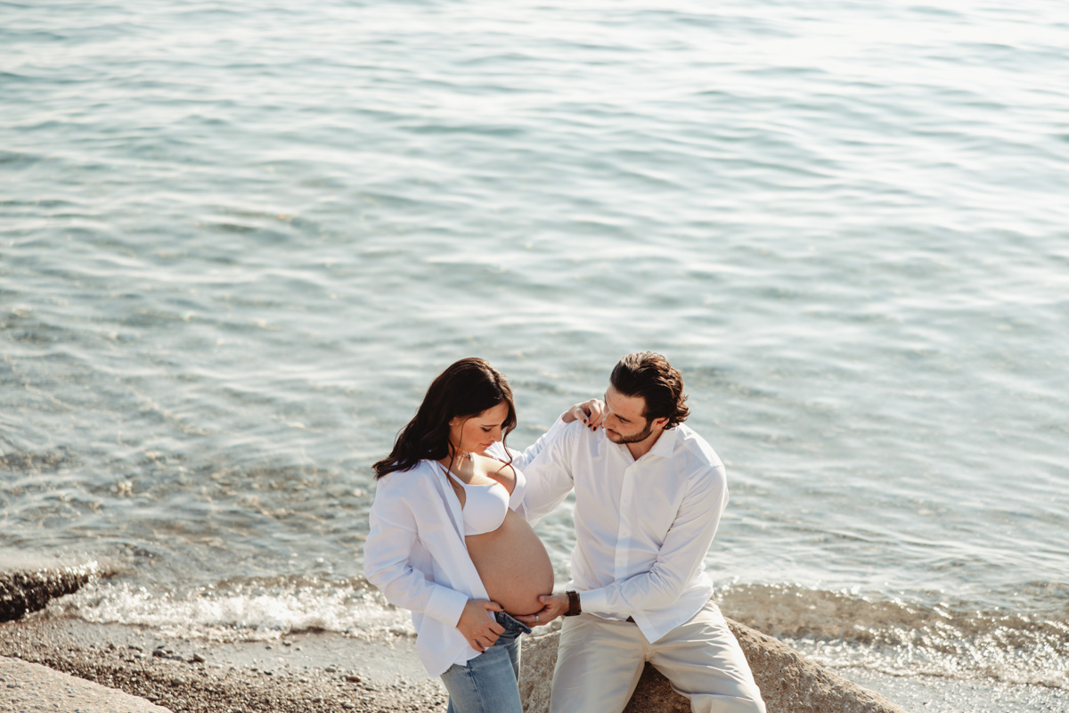 Servizio Fotografico Maternity in Costiera Amalfitana: Ledys e Gianluca a Vietri sul Mare