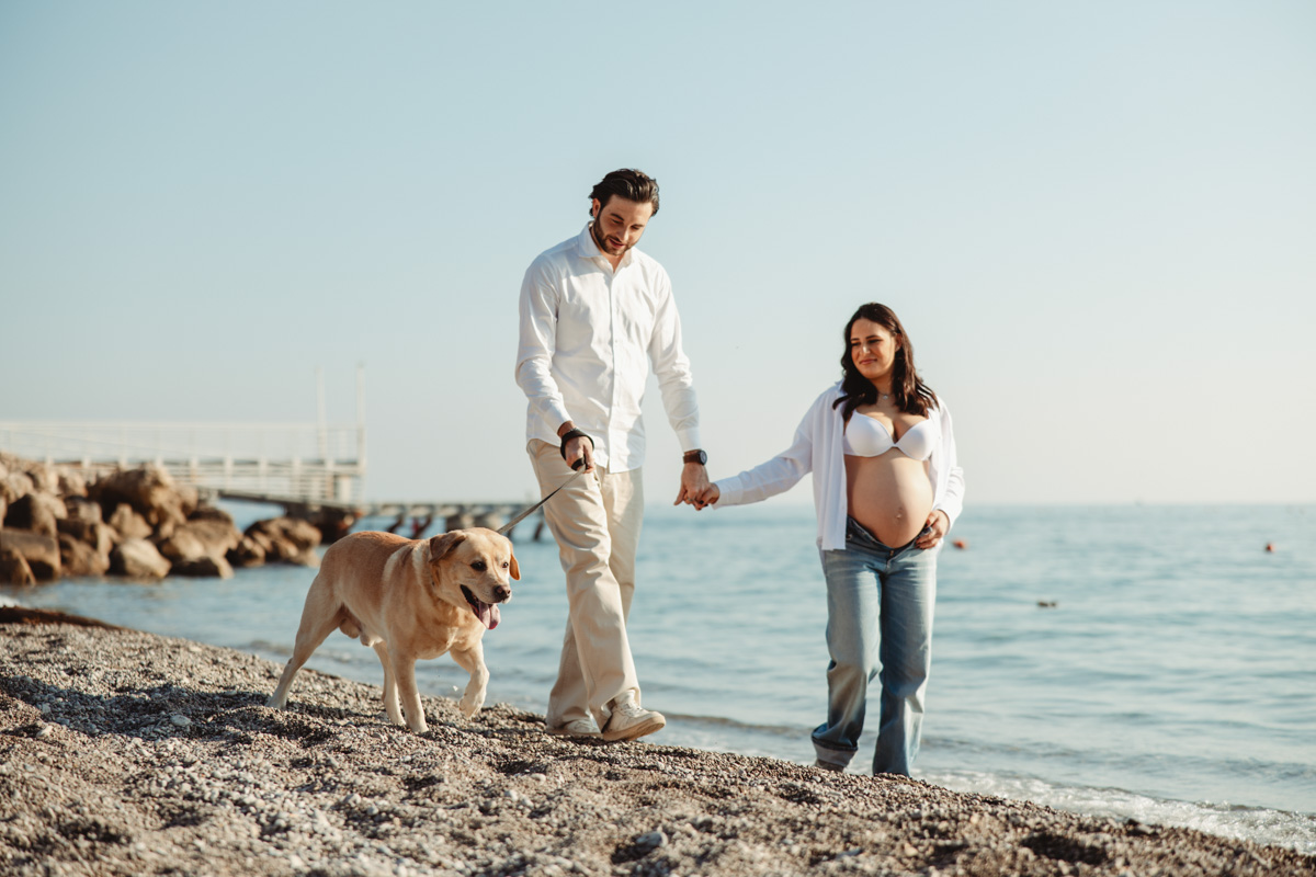 Servizio Fotografico Maternity in Costiera Amalfitana: Ledys e Gianluca a Vietri sul Mare