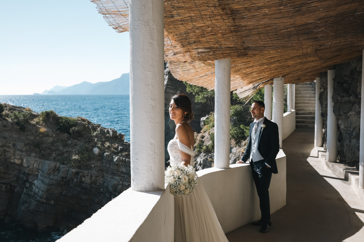 Marco e Barbara, un matrimonio elegante e senza tempo in Costiera Amalfitana